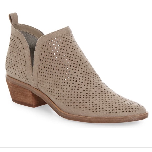 bp Shoes - bp Perry Laser Cut Faux Suede Ankle Bootie